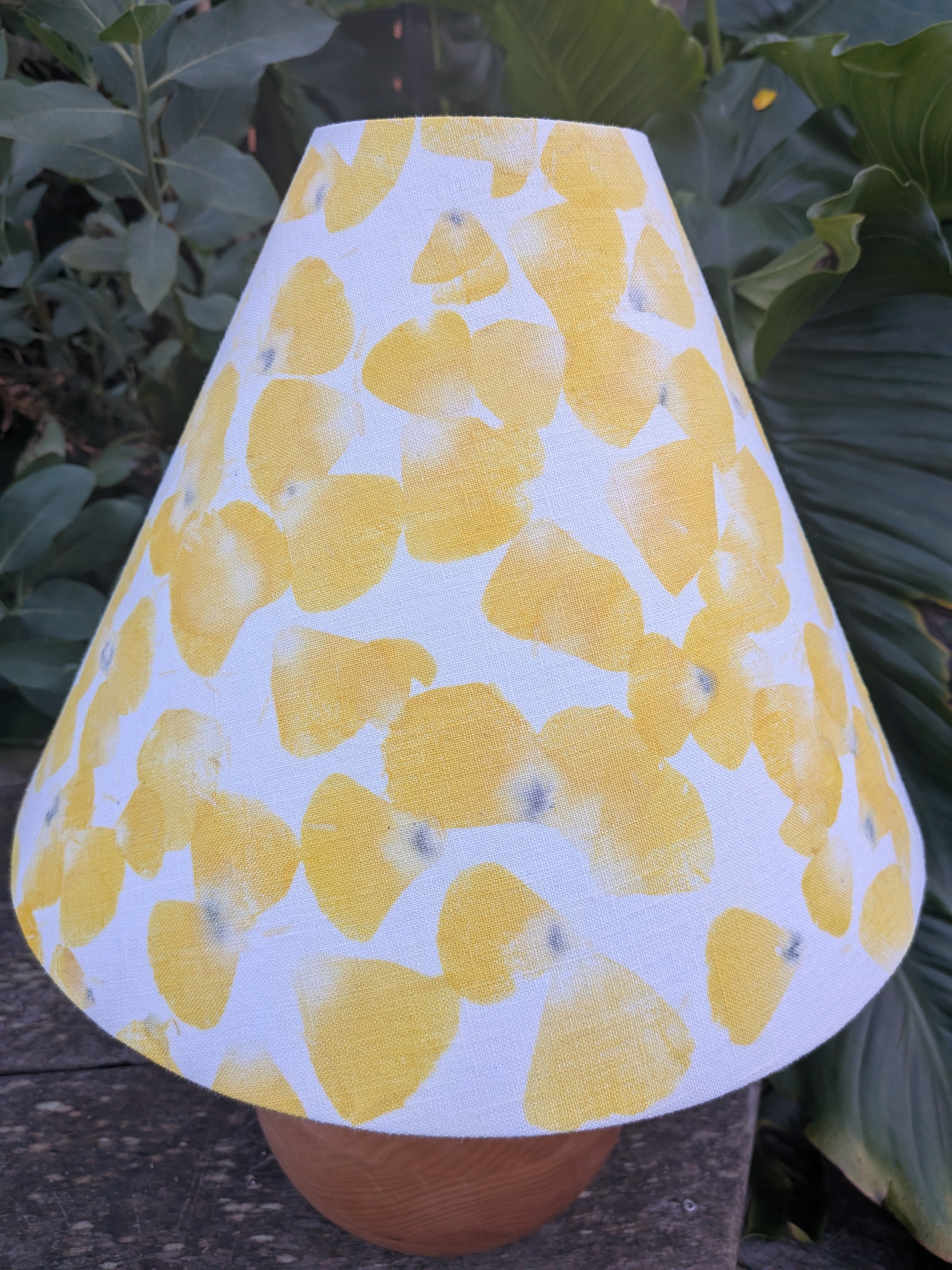 Hammered Poppy Linen Shade